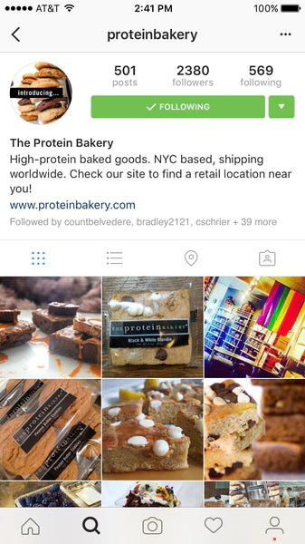 BE PART OF BAKERY BUZZ, JOIN US ON SOCIAL MEDIA - The Protein Bakery