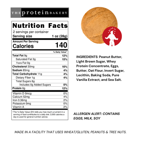 Peanut Butter Protein Cookie - The Protein Bakery