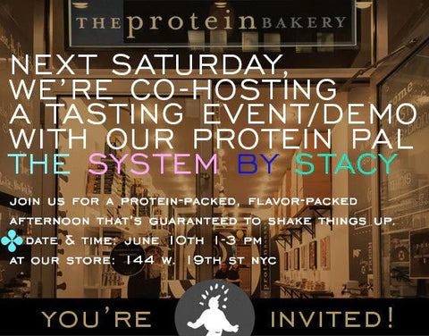 A PROTEIN-PACKED IN-STORE EVENT WITH STACY BERMAN - The Protein Bakery