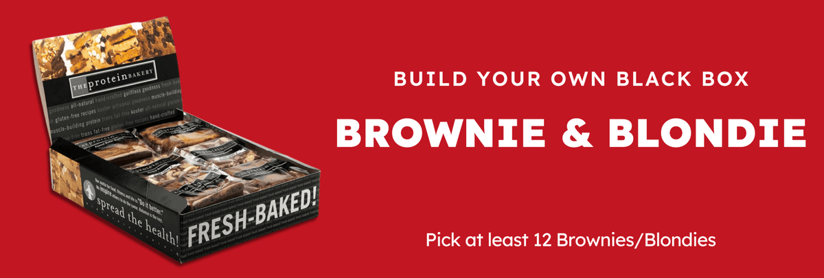 Build Your Brownie + Blondie Black Box - The Protein Bakery