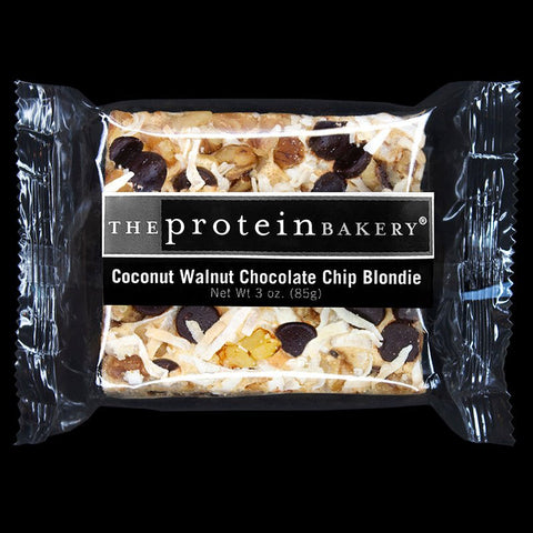 Coconut Walnut Dark Chocolate Chip Protein Blondie - The Protein Bakery